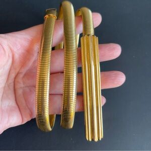 Vintage Accessocraft NYC gold tone belt.